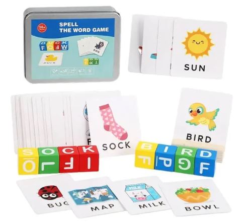 Wooden Spell The Word Game - Educational