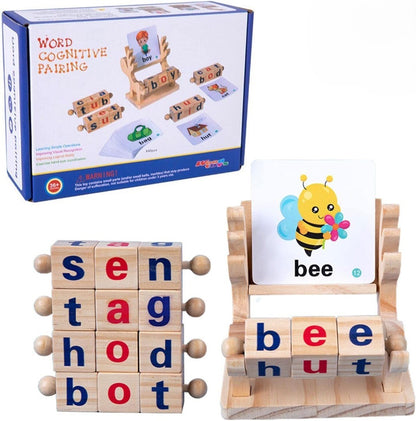 Wooden Word Cognitive Pairing
