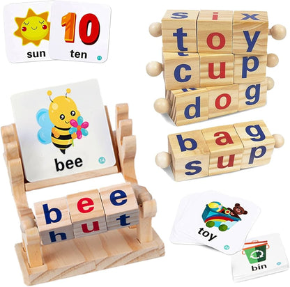 Wooden Word Cognitive Pairing