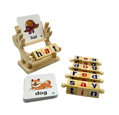 Wooden Word Cognitive Pairing