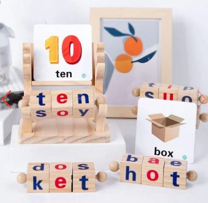 Wooden Word Cognitive Pairing