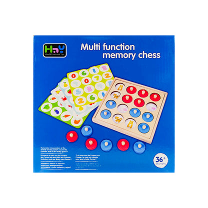 Wooden Multifunction Memory Chess
