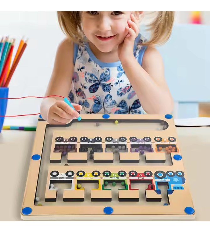 Wooden Laptop model Magnet