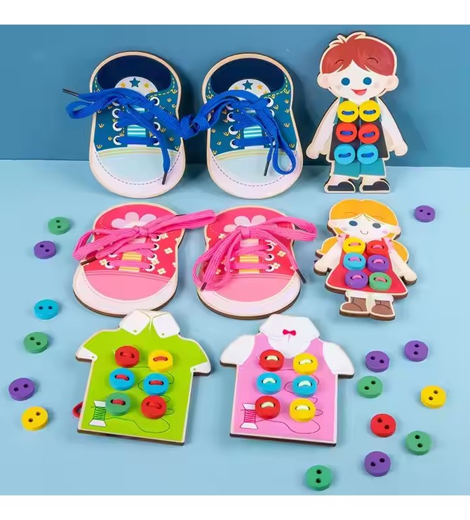 ABCD Puzzle With Thread