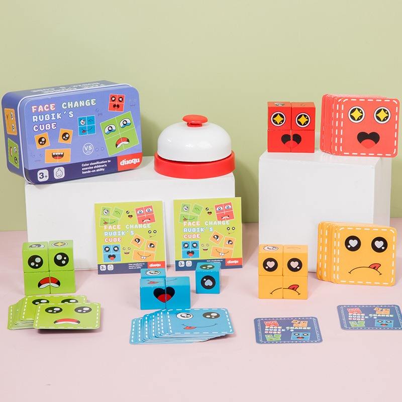 Face Change Cube Wth Card