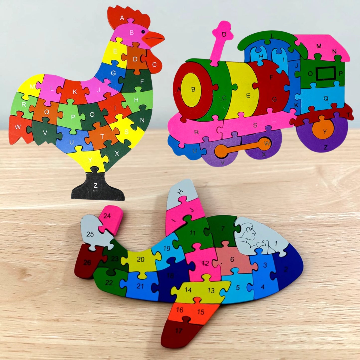 Wooden 3D Puzzle - Educational