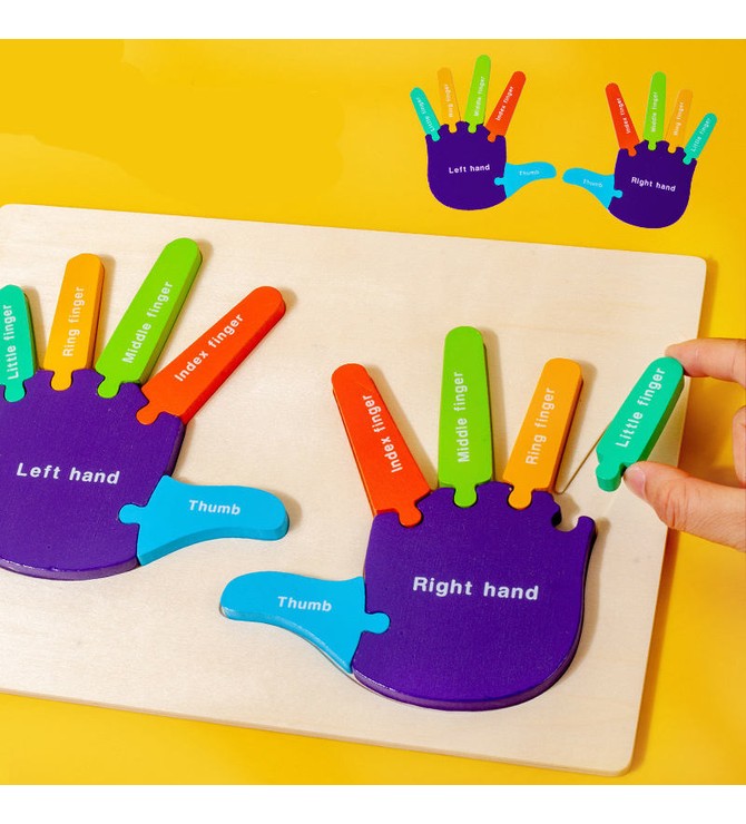 Hand and Foot Number Learning Puzzle