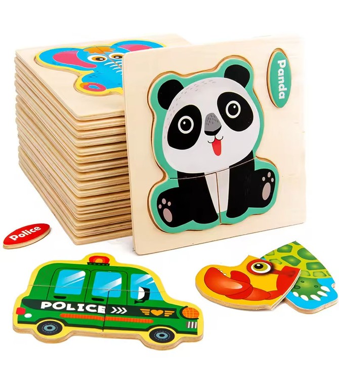 4 Piece Puzzle  mixed Theme