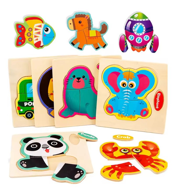 4 Piece Puzzle  mixed Theme