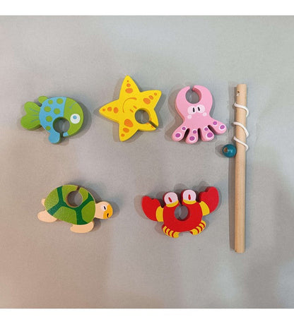 Wooden Fishing 5piece with Hole