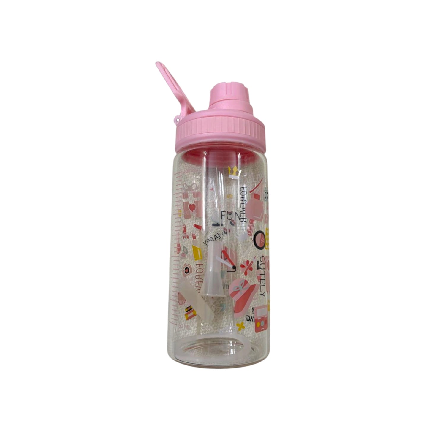 Glass Bottle with Sticker Theme