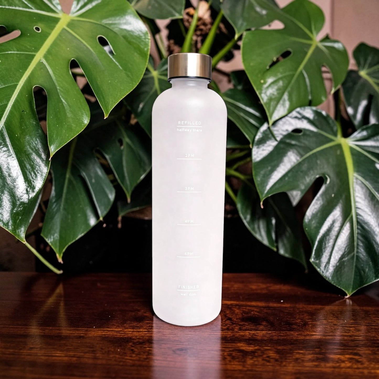 Transparent White Bottle 1L