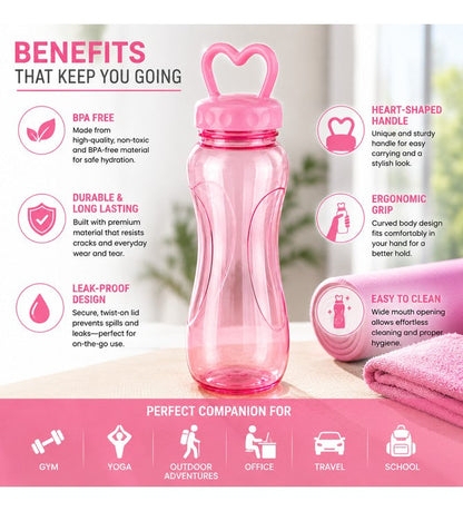 Heart Shape cap bottle