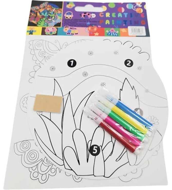 Creative Painitng Maze white Card with Sketch