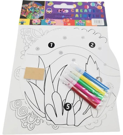 Creative Painitng Maze white Card with Sketch