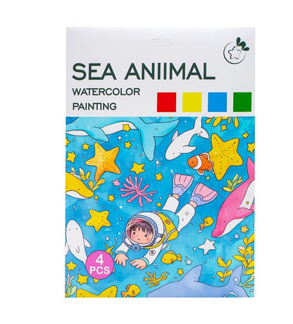 Paper Bag Coloring (Sweet Cake, Sea Animal. Etc)