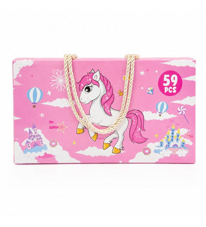 COLORING KIT 59PCS (DOLPHIN ,PINK)