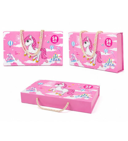 COLORING KIT 59PCS (DOLPHIN ,PINK)
