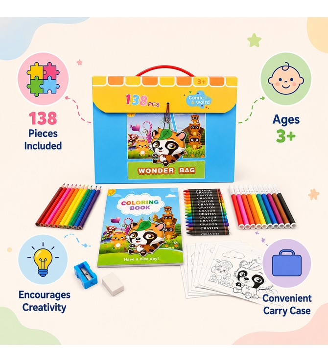 COLORING KIT 138PCS