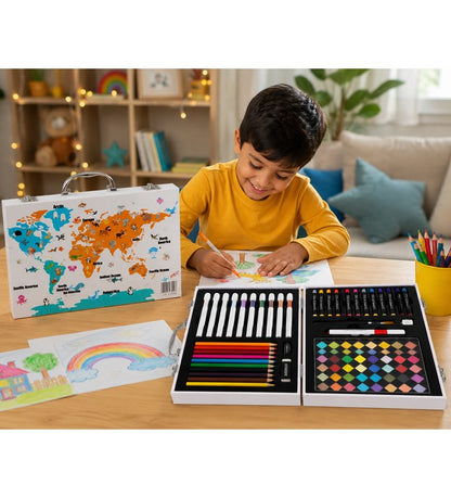COLORING KIT 85PCS (INDIA MAP THEME)