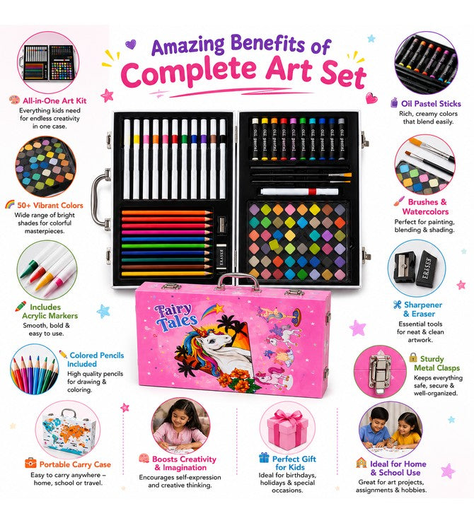 COLORING KIT 85PCS (INDIA MAP THEME)