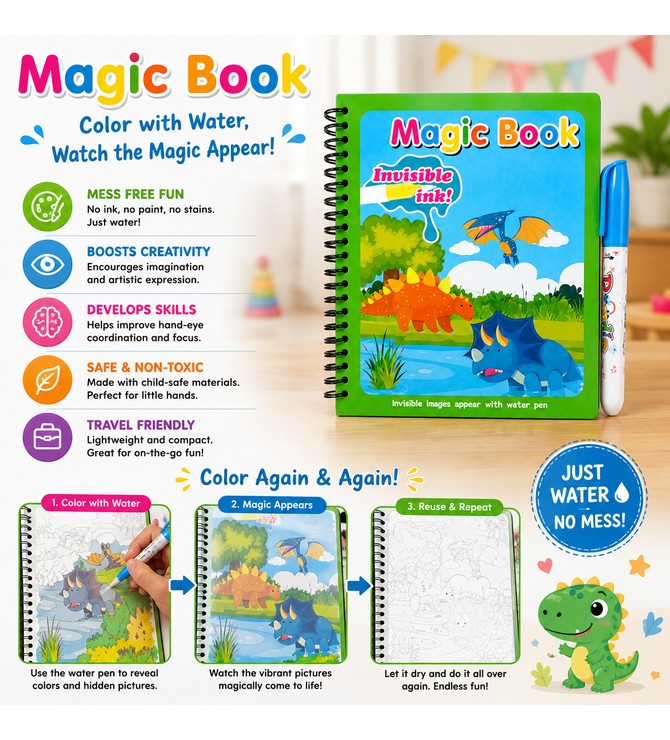 Magic book with Invisible ink
