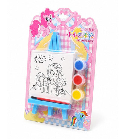 Small Painting kit with 3 colors (one brush art)