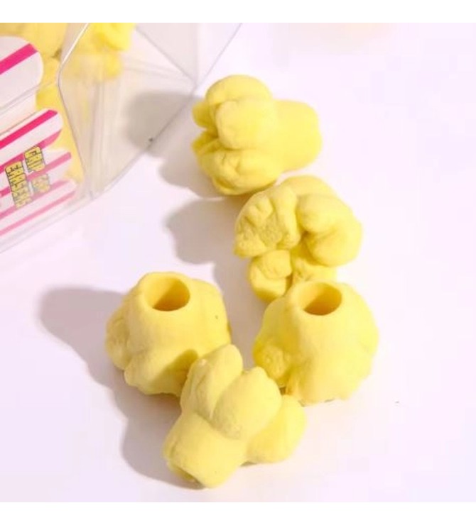 Grip cap erasers (popcorn)