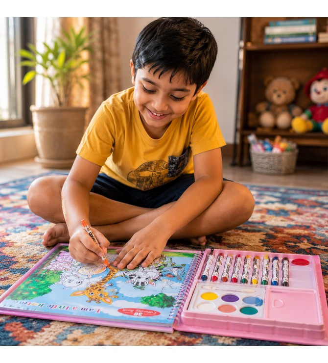 3D coloring book set