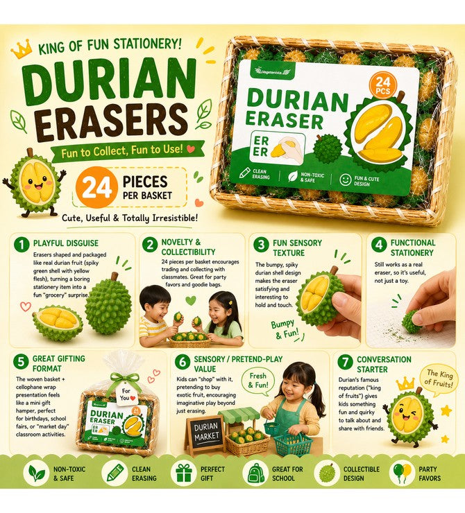 Creative vegetables eraser(Durian Eraser)