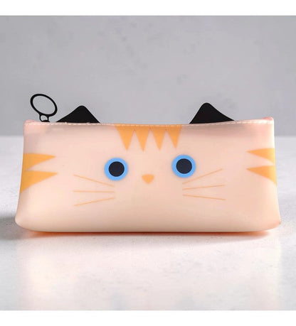 CAT THEME & TRANSPARENT SILICON POUCH
