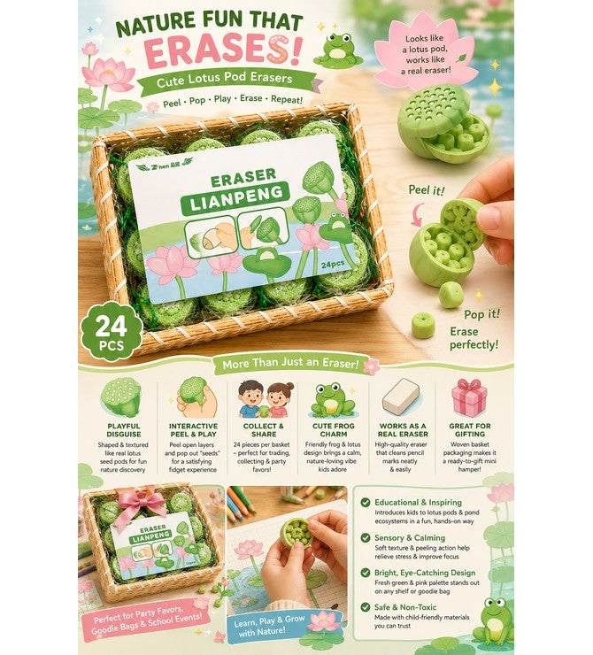 MULTY SHAPES ERASER (Flower Shape)
