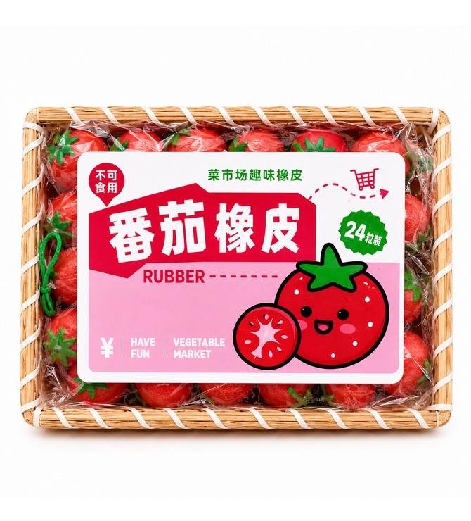 MULTY SHAPES ERASER (Tomato Shape)