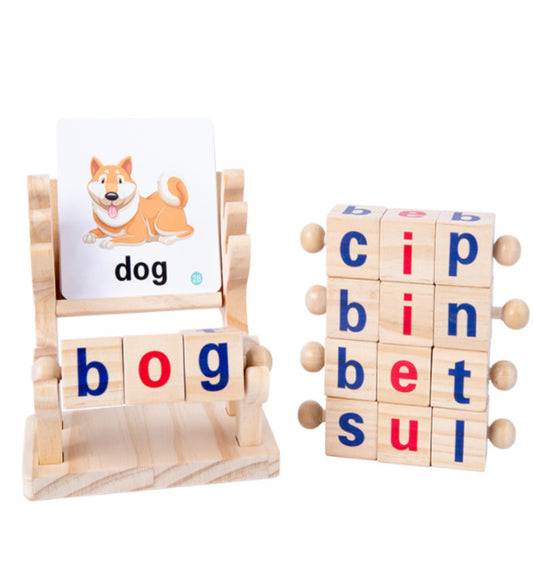 Wooden Spelling Game - Educational