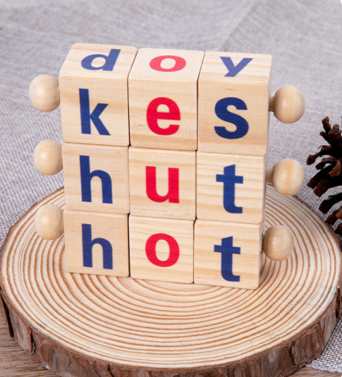 Wooden Spelling Game - Educational