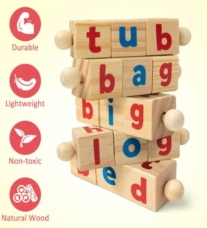 Wooden Spelling Game - Educational