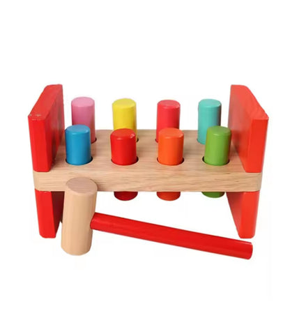 Wooden Hammer Toy Toddler Bench