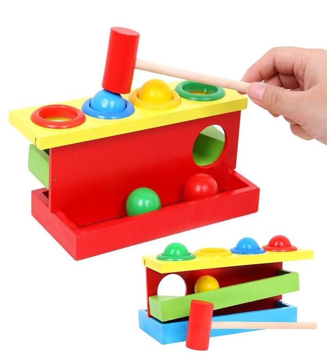 Wooden Hammercircle Ball Knock