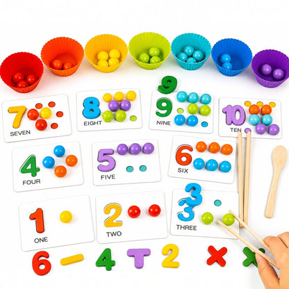 Number Cognitive Operation Bead Matching Game