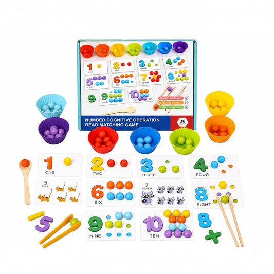 Number Cognitive Operation Bead Matching Game