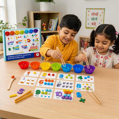 Number Cognitive Operation Bead Matching Game