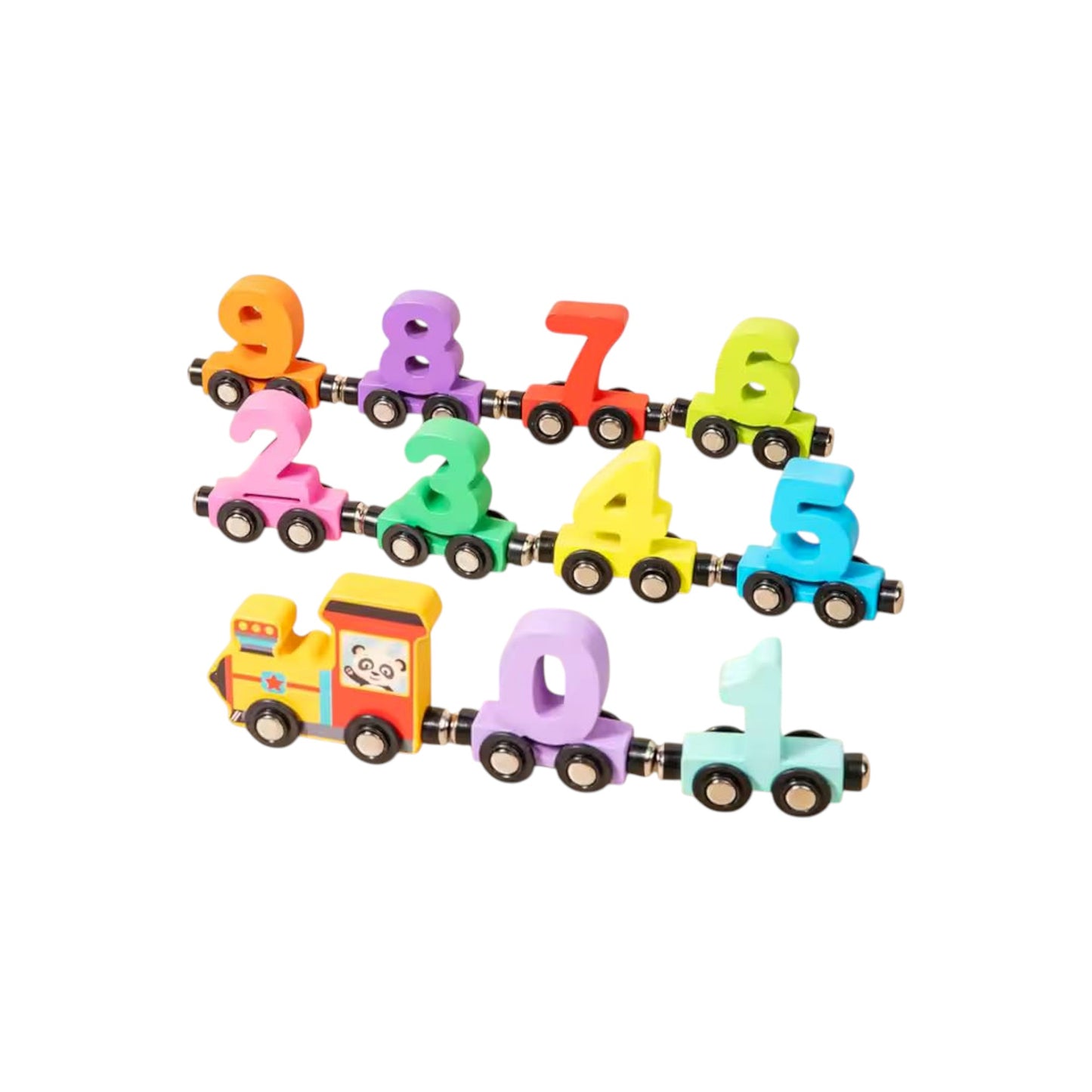 Wooden Number Small Train